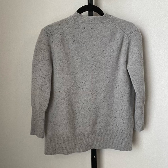 J Crew 100% Wool Grey Button Cardigan Size XS - Picture 2 of 4